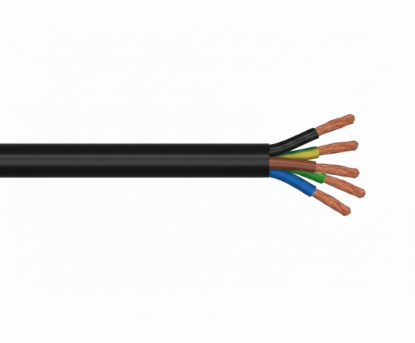 Öznur 5x4 PVC İzoleli, Çok Damarlı, İnce Çok Telli Bakır Bükülebilen Bakır İletkenli Kablolar (NYMHY / TTR)