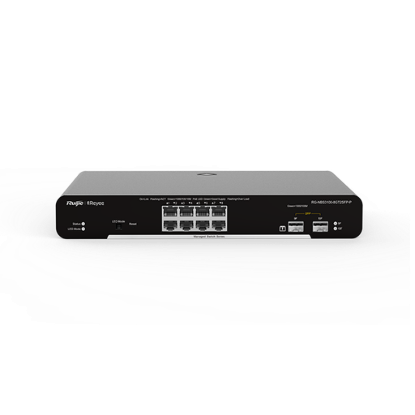 Reyee RG-NBS3100-8GT2SFP-P 8 Portlu, 10/100/1000 Gigabit, L2 Yönetilebilir Switch, 2 SFP, 8 Port PoE+ (125W)