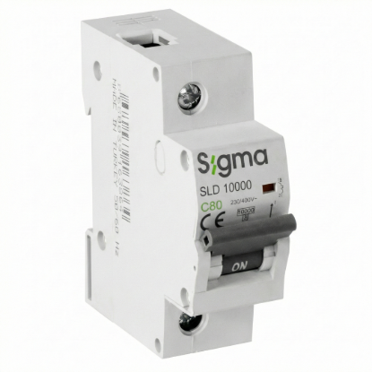 Sigma 1P 10kA SLD 10000 Yüksek Akım Otomatik Sigorta - C Tipi (80A-125A Seçenekli)