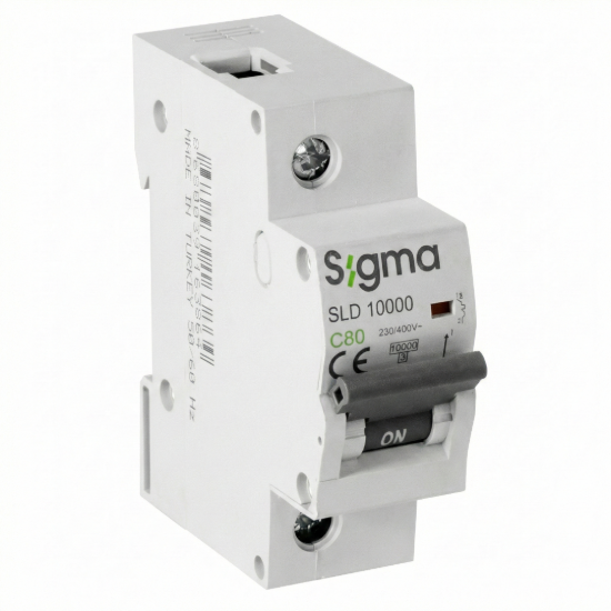 Sigma 1P 10kA SLD 10000 Yüksek Akım Otomatik Sigorta - C Tipi (80A-125A Seçenekli)
