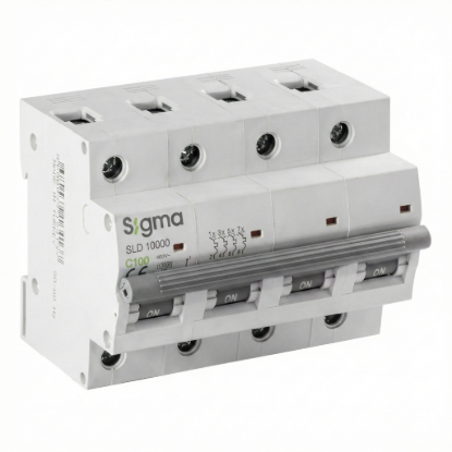 Sigma 4P 10kA SLD 10000 Trifaze + Nötr Yüksek Akım Sigorta - C Tipi (80A-125A Seçenekli)
