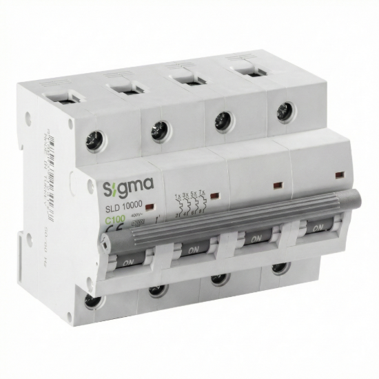Sigma 4P 10kA SLD 10000 Trifaze + Nötr Yüksek Akım Sigorta - C Tipi (80A-125A Seçenekli)