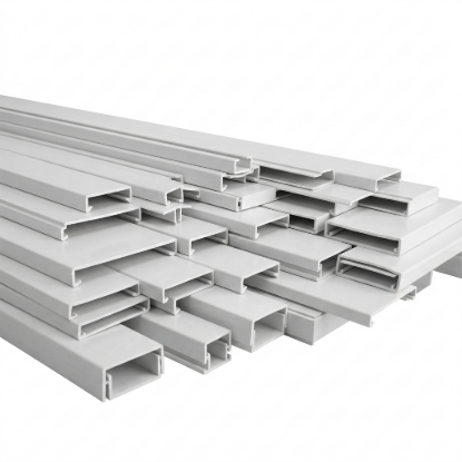 Çetinkaya CWC 400 40mm Delikli Kablo Kanalı Kapağı PVC Beyaz Elektrik Tesisat Aksesuarı