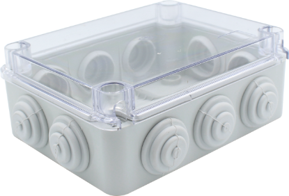 Çetinkaya ÇP 1152 ABS Sıva Üstü Tıpalı Şeffaf Buat 190x145x80mm