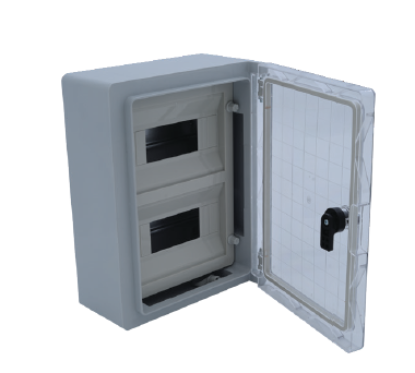 Çetinkaya ÇP 5113 ABS Pano Şeffaf Kapaklı 2x12 Modül Otomat Panosu 30x40x16,5 cm