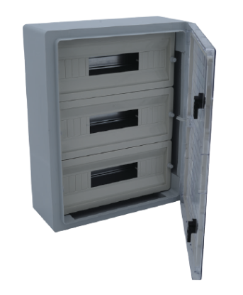 Çetinkaya ÇP 5118 Şeffaf Kapaklı Otomat Panosu 50x60x23 ABS, 3x22 Modül Elektrik Panosu