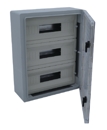 Çetinkaya ÇP 5118 Şeffaf Kapaklı Otomat Panosu 50x60x23 ABS, 3x22 Modül Elektrik Panosu
