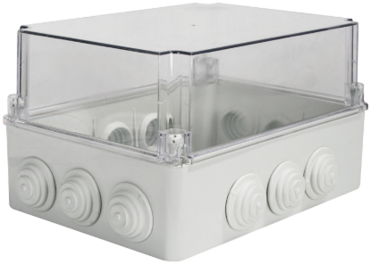 Çetinkaya ÇP 1463 Sıva Üstü Tıpalı Derin Şeffaf Buat 250x200x160 ABS - IP65